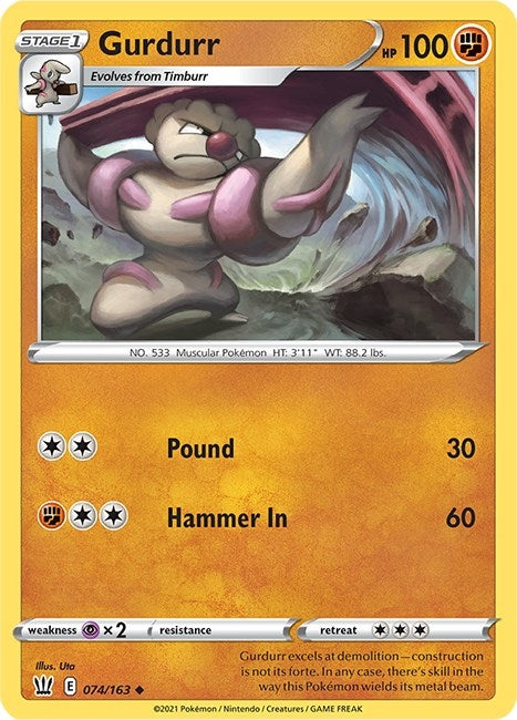 Image for Gurdurr (074/163) - Pokemon