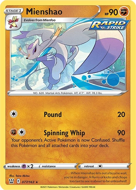 Image for Mienshao (077/163) - Pokemon