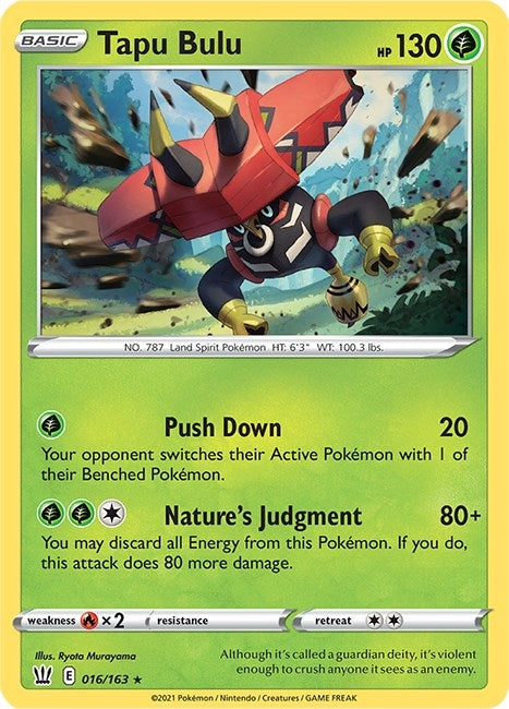 Image for Tapu Bulu (016/163) - Pokemon