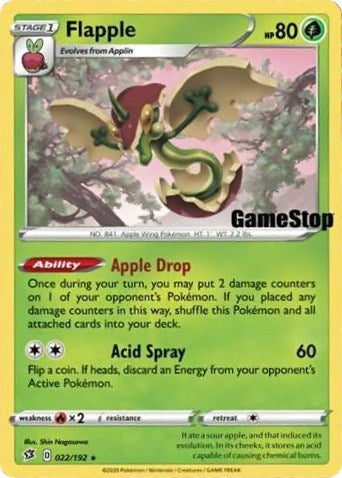 Image for Flapple - 022/192 (Gamestop Exclusive) (022/192) - Pokemon