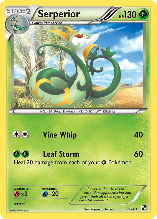 Image for Serperior - 5/114 (Green Tornado Theme Deck Exclusive) (005/114) - Pokemon