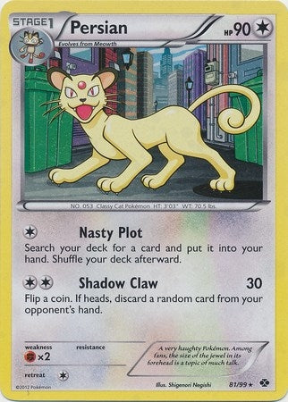 Image for Persian - 81/99 (Cosmos Holo) (081/099) - Pokemon