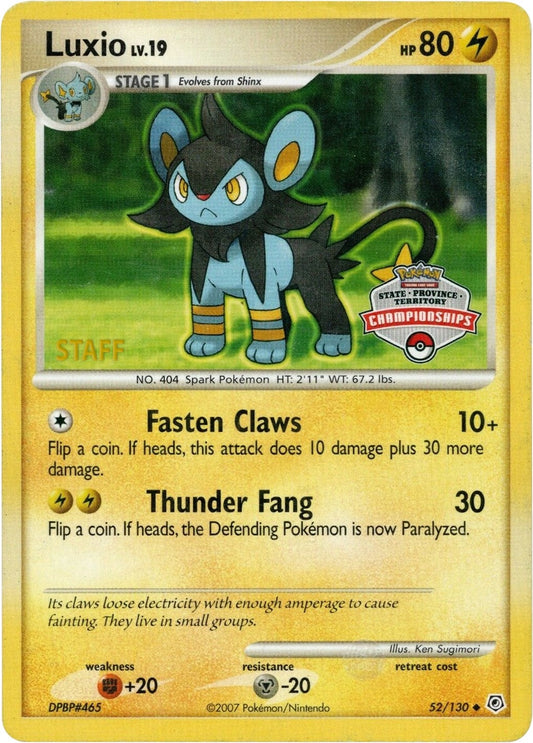 Image for Luxio - 52/130 (State Championships) [Staff] (052/130) - Pokemon