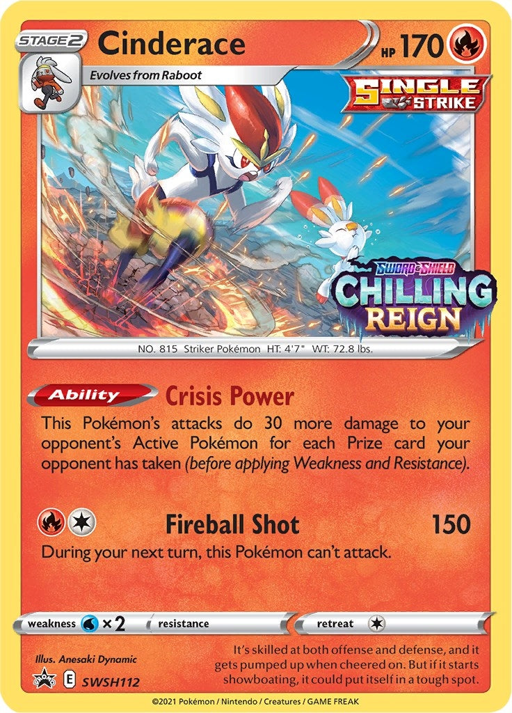 Image for Cinderace - SWSH112 (Prerelease) (SWSH112) - Pokemon