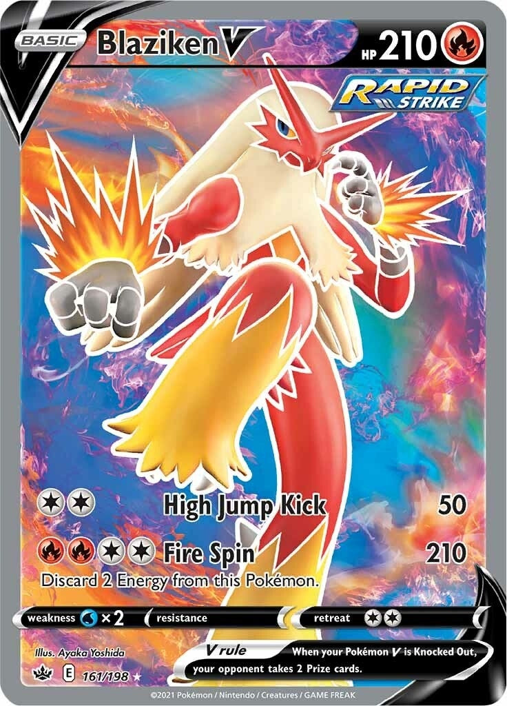 Image for Blaziken V (Full Art) (161/198) - Pokemon