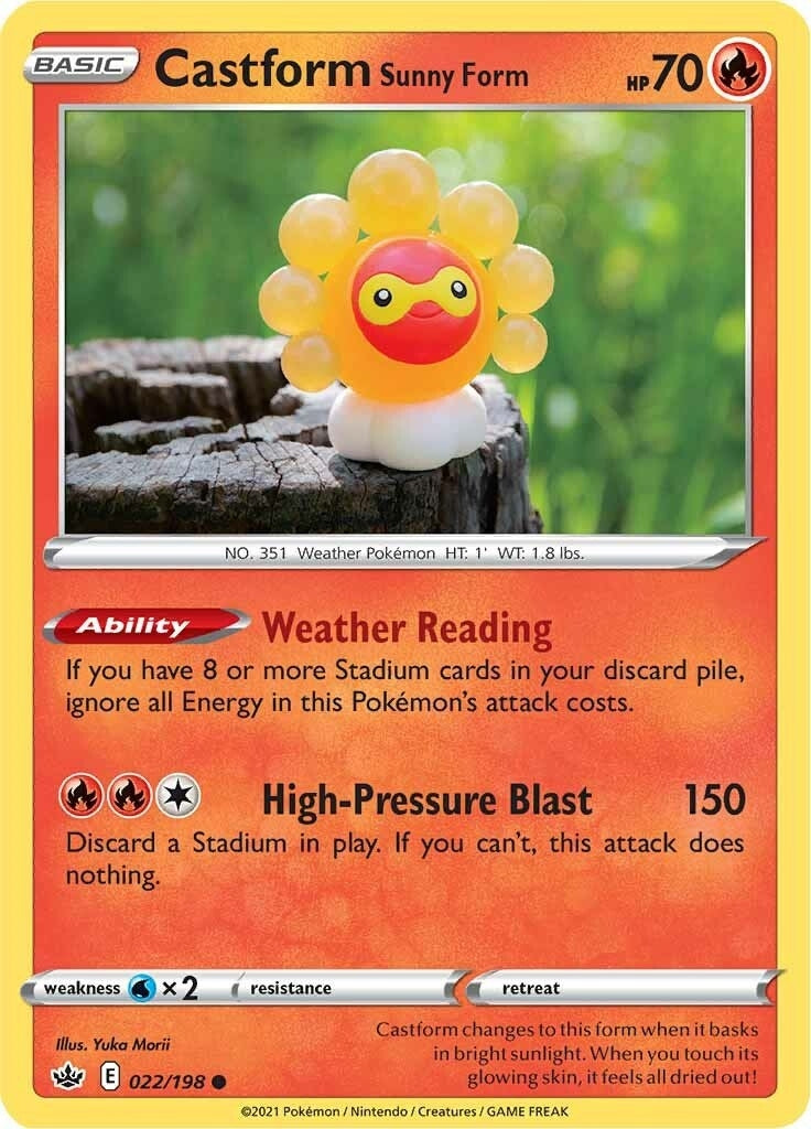 Image for Castform Sunny Form (022/198) - Pokemon