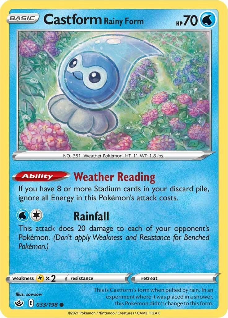 Image for Castform Rainy Form (033/198) - Pokemon