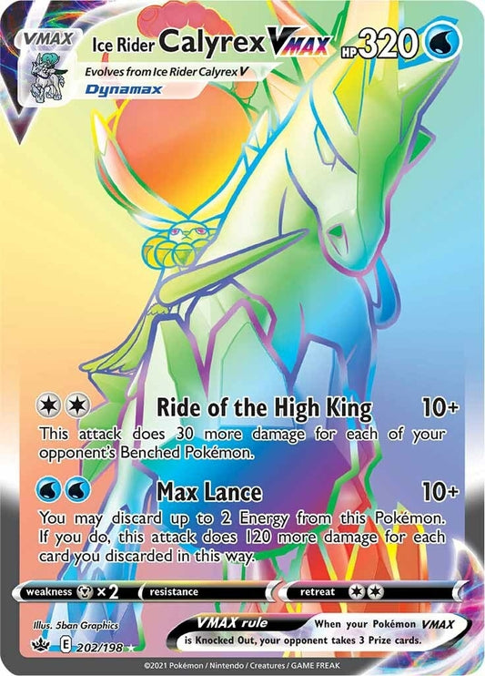 Image for Ice Rider Calyrex VMAX (Secret) (202/198) - Pokemon