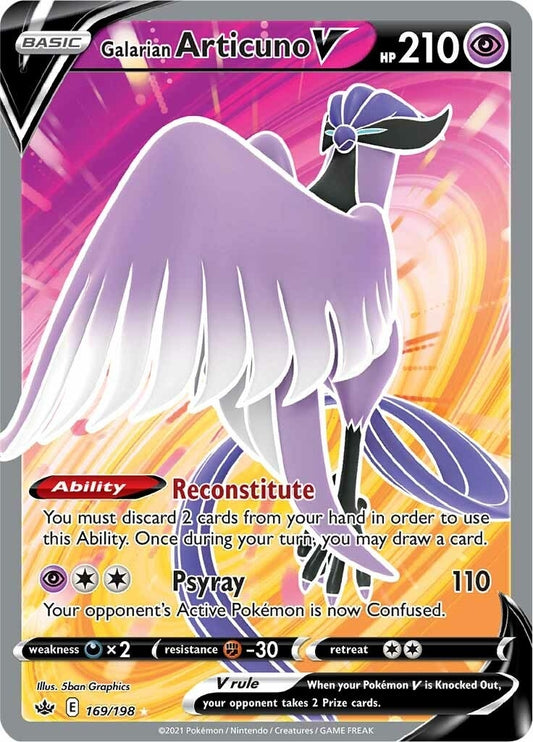 Image for Galarian Articuno V (Full Art) (169/198) - Pokemon