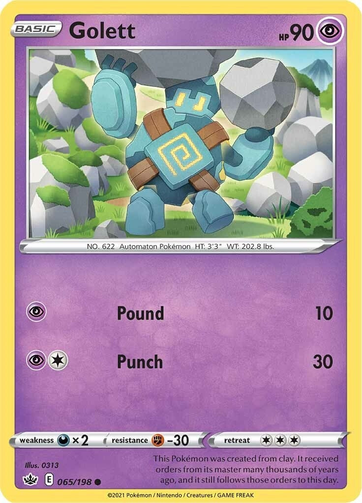 Image for Golett (065/198) - Pokemon