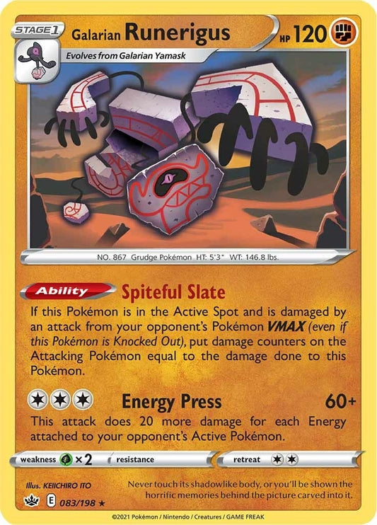 Image for Galarian Runerigus (083/198) - Pokemon