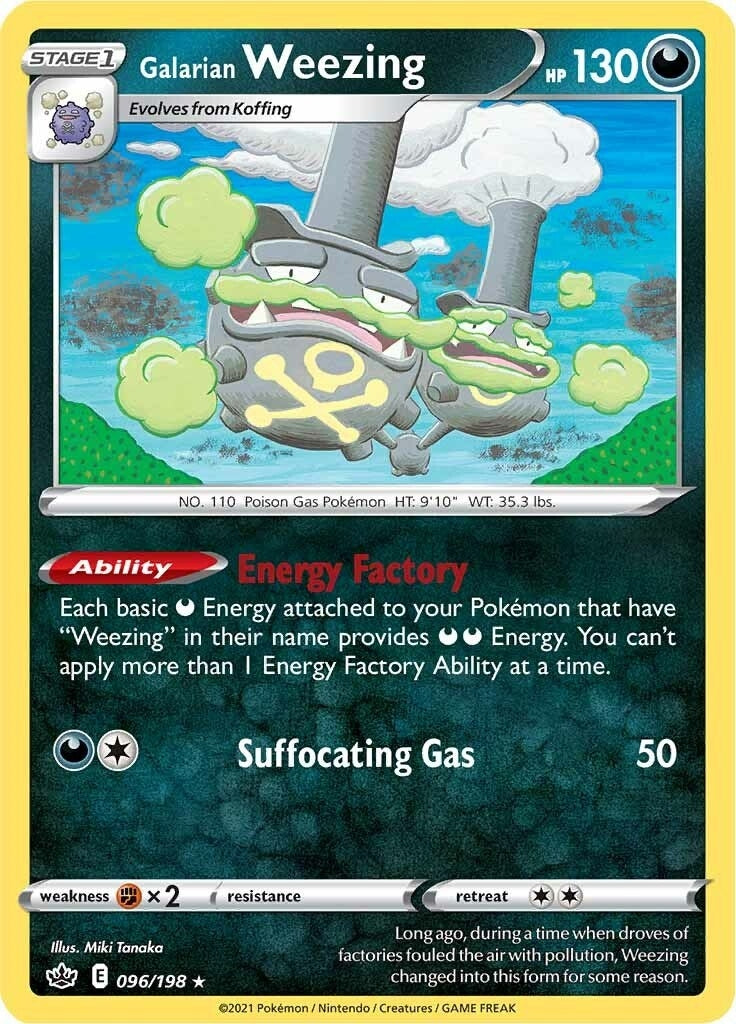 Image for Galarian Weezing (096/198) - Pokemon