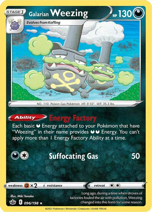 Image for Galarian Weezing (096/198) - Pokemon