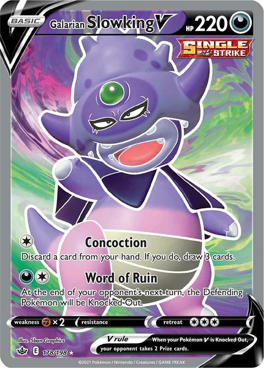 Image for Galarian Slowking V (Full Art) (178/198) - Pokemon
