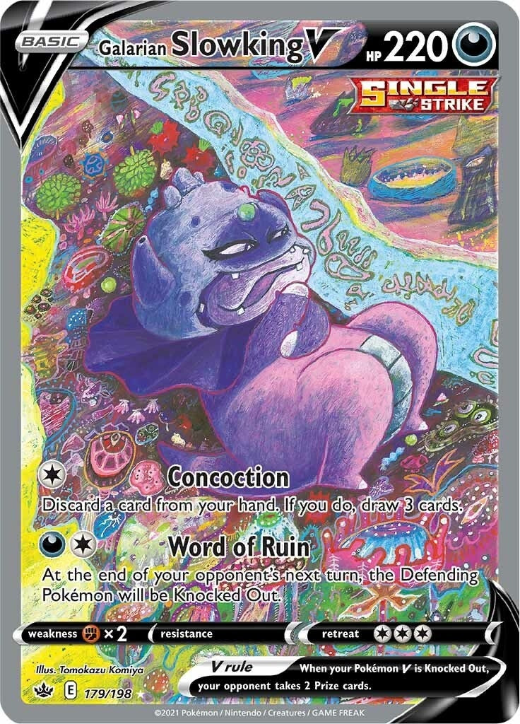 Image for Galarian Slowking V (Alternate Full Art) (179/198) - Pokemon