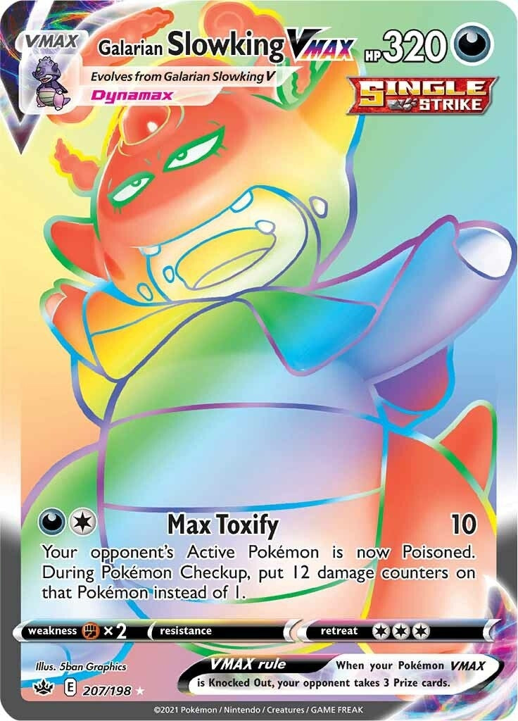 Image for Galarian Slowking VMAX (Secret) (207/198) - Pokemon
