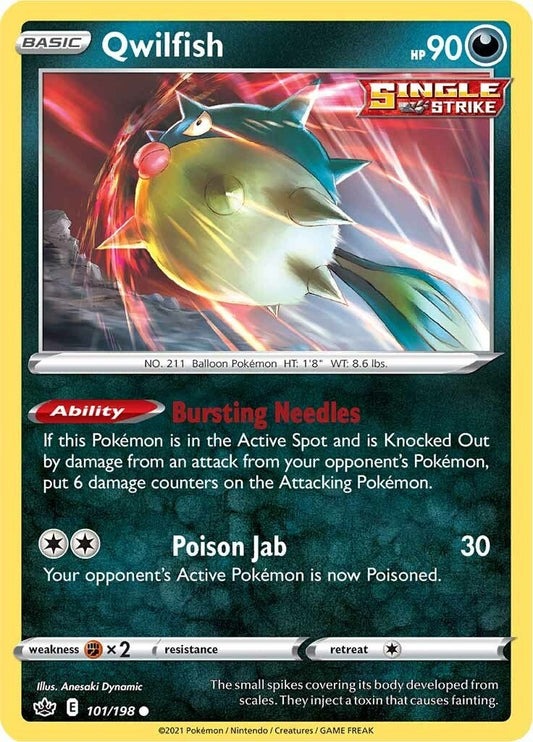 Image for Qwilfish (101/198) - Pokemon