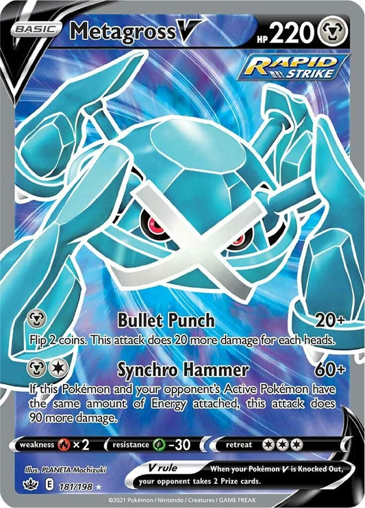 Image for Metagross V (Full Art) (181/198) - Pokemon