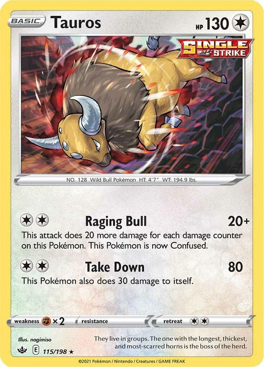 Image for Tauros (115/198) - Pokemon