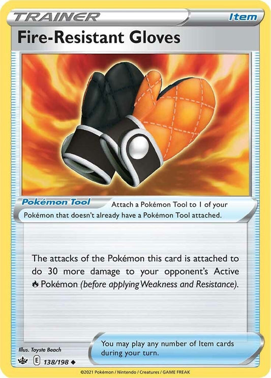 Image for Fire-Resistant Gloves (138/198) - Pokemon