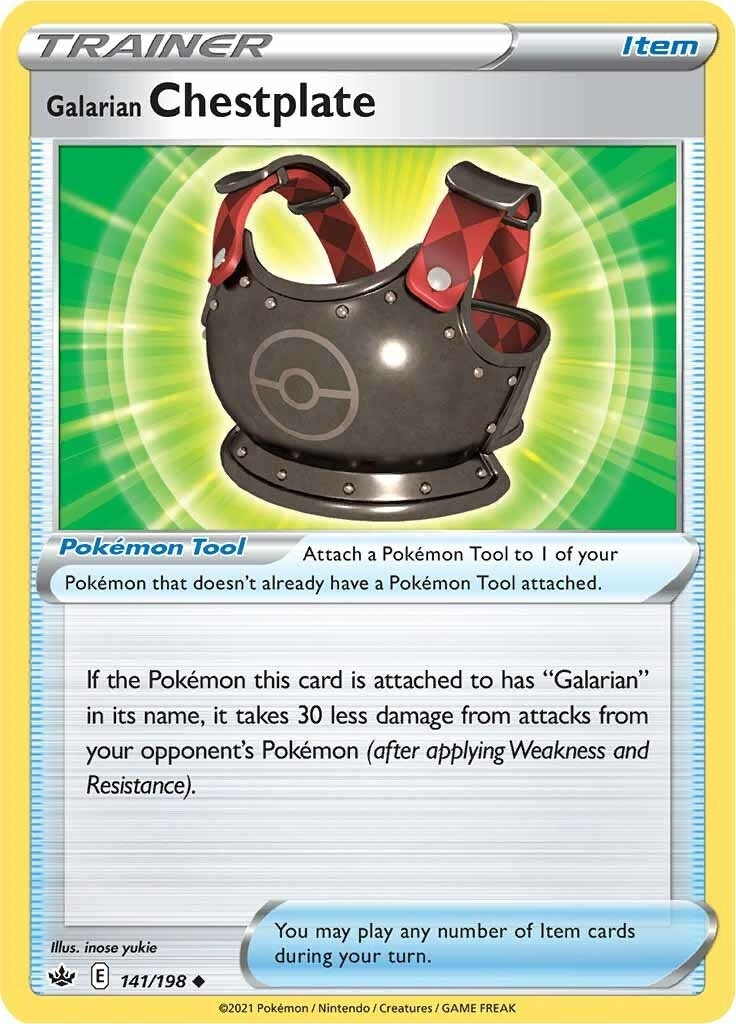 Image for Galarian Chestplate (141/198) - Pokemon