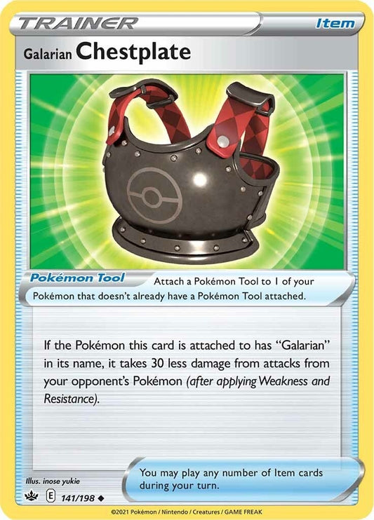 Image for Galarian Chestplate (141/198) - Pokemon