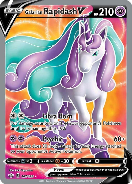 Image for Galarian Rapidash V (Full Art) (167/198) - Pokemon