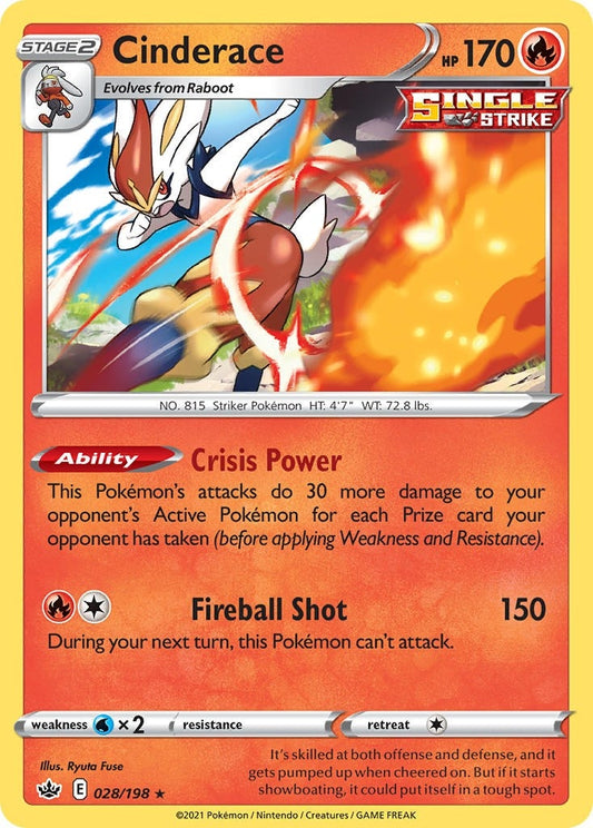 Image for Cinderace (028/198) - Pokemon
