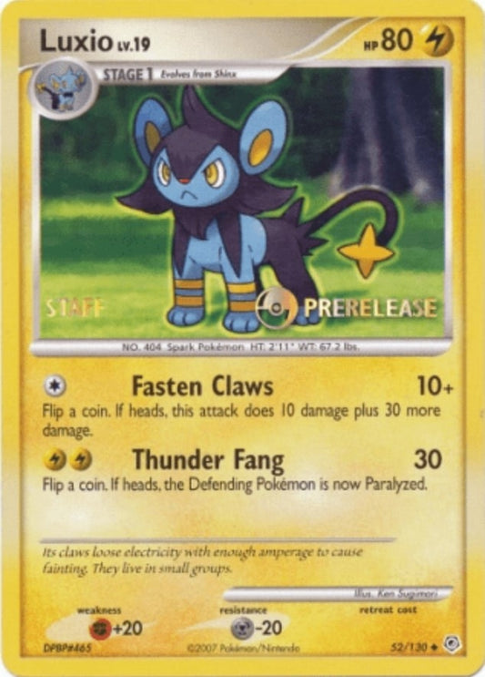 Image for Luxio - 52/130 (Prerelease) [Staff] (52/130) - Pokemon