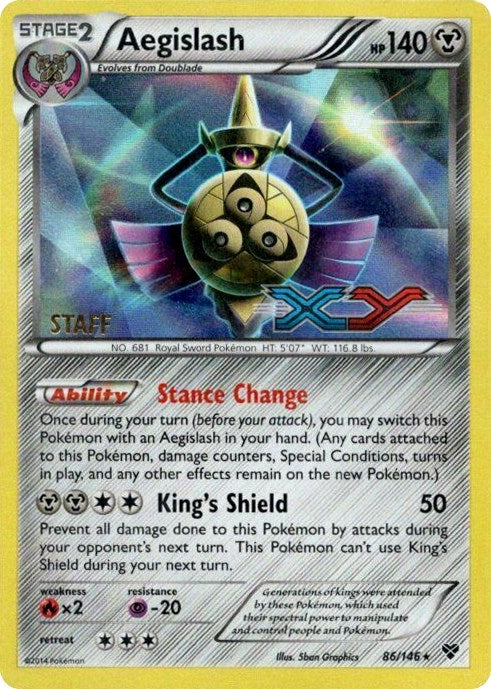 Aegislash - 86/146 (Prerelease) [Staff] (86/146)