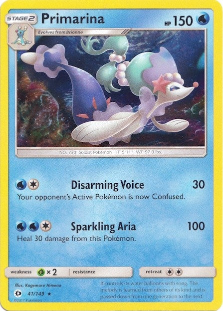 Image for Primarina - 41/149 (Water Web Holo) (041/149) - Pokemon