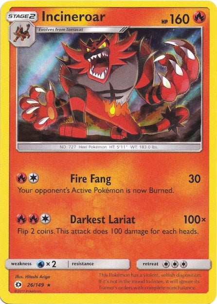Image for Incineroar - 26/149 (Water Web Holo) (026/149) - Pokemon
