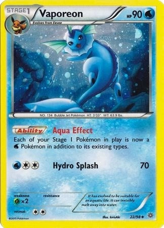 Image for Vaporeon - 22/98 (Cosmos Holo) (022/098) - Pokemon
