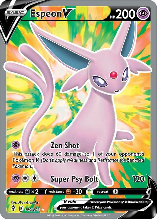 Image for Espeon V (Full Art) (179/203) - Pokemon