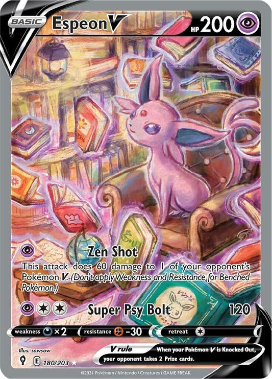 Image for Espeon V (Alternate Full Art) (180/203) - Pokemon