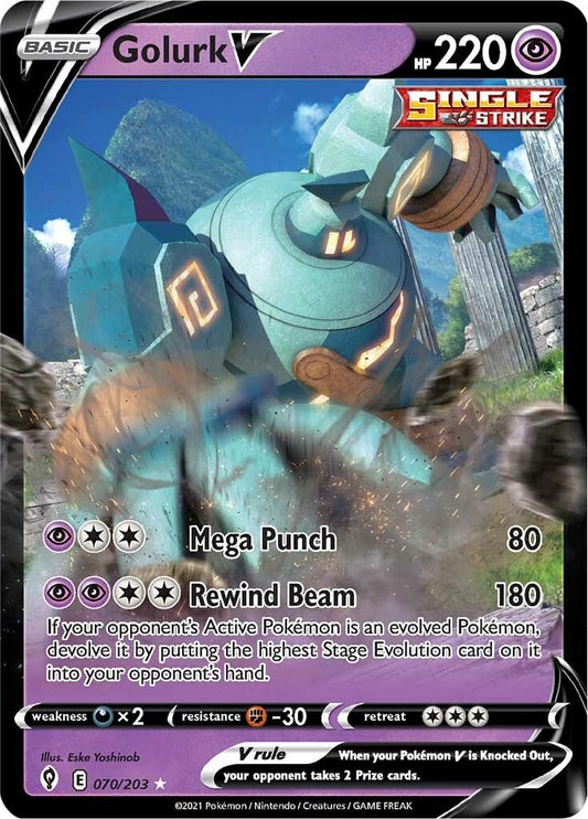 Image for Golurk V (070/203) - Pokemon