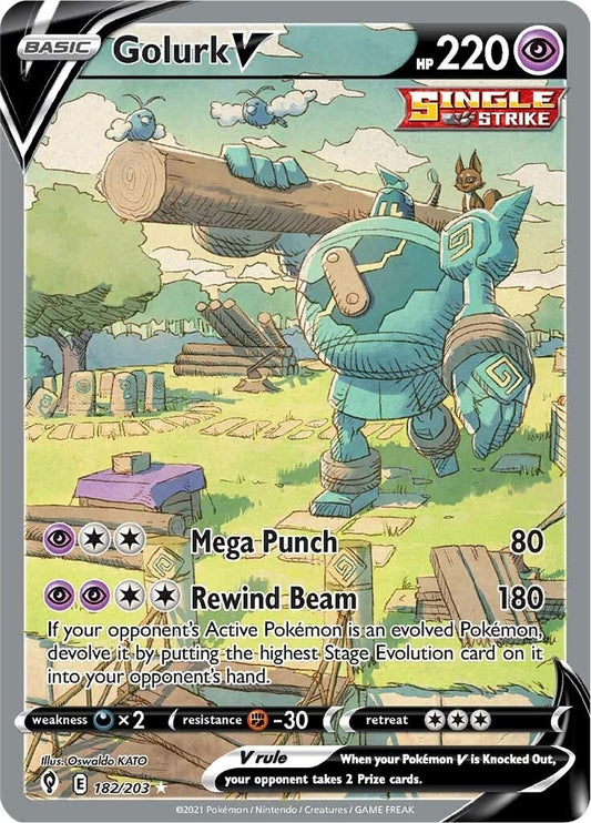 Image for Golurk V (Alternate Full Art) (182/203) - Pokemon