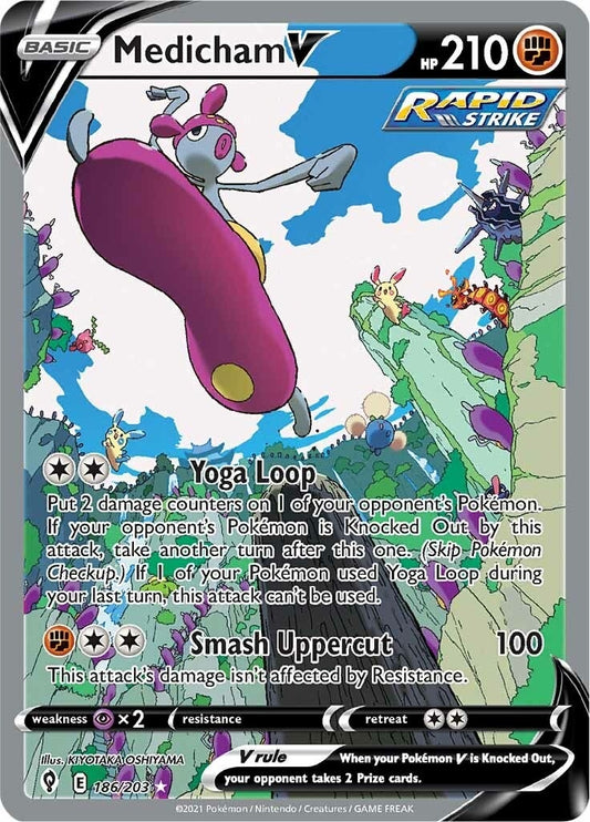 Image for Medicham V (Alternate Full Art) (186/203) - Pokemon