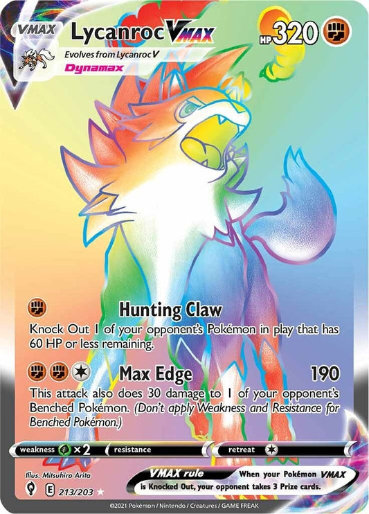 Image for Lycanroc VMAX (Secret) (213/203) - Pokemon