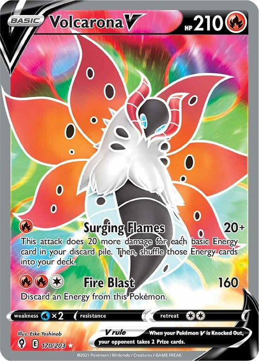 Image for Volcarona V (Full Art) (170/203) - Pokemon