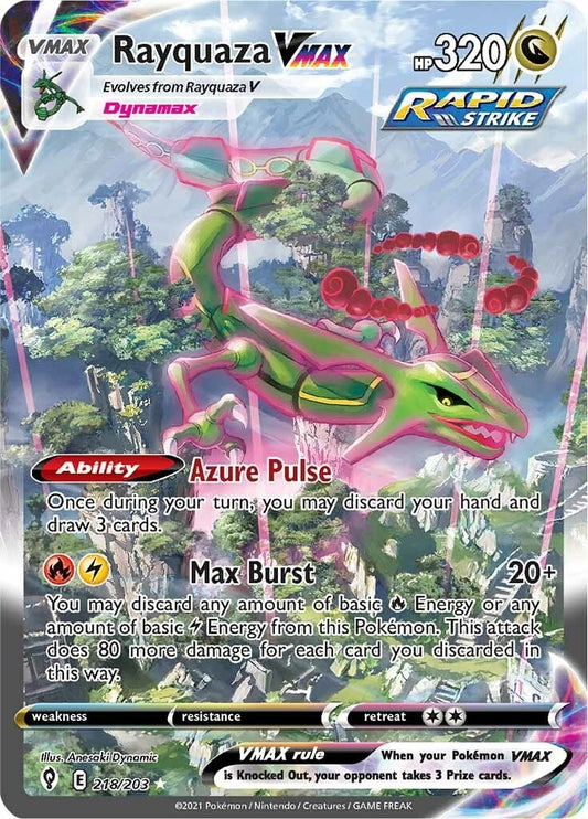 Image for Rayquaza VMAX (Alternate Art Secret) (218/203) - Pokemon