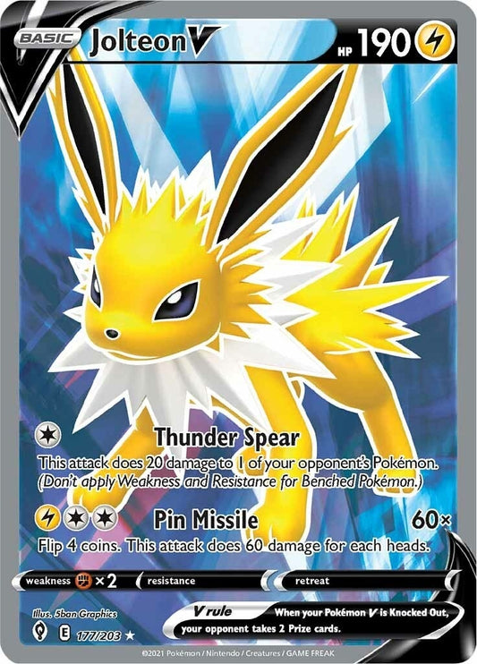 Image for Jolteon V (Full Art) (177/203) - Pokemon
