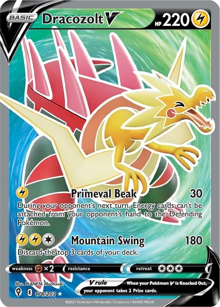Image for Dracozolt V (Full Art) (178/203) - Pokemon