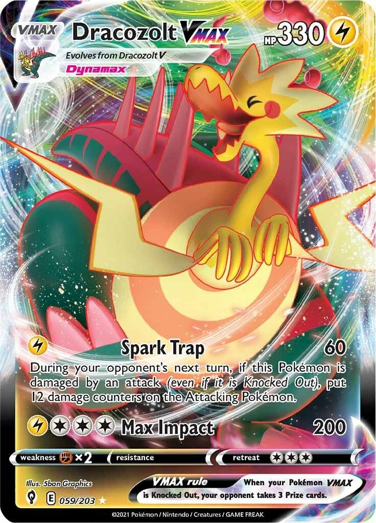 Image for Dracozolt VMAX (059/203) - Pokemon
