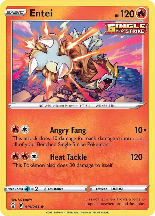 Image for Entei (019/203) - Pokemon