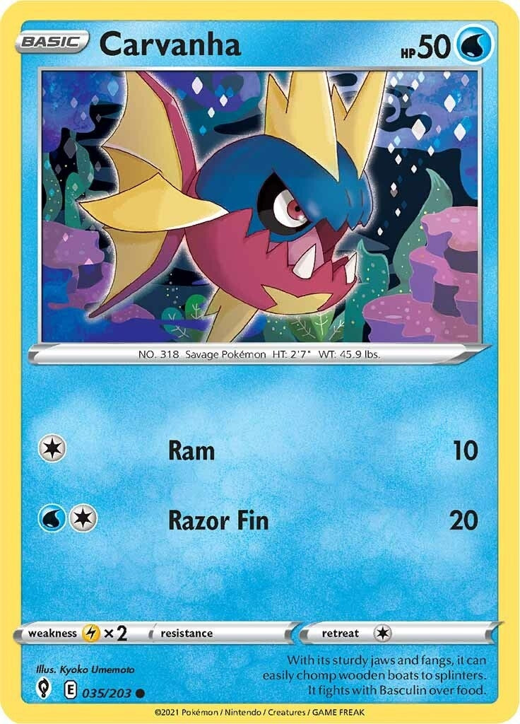 Image for Carvanha (035/203) - Pokemon