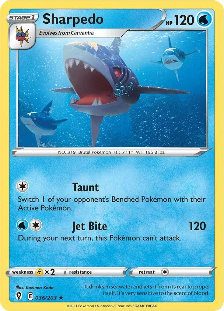 Image for Sharpedo (036/203) - Pokemon