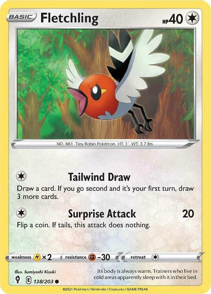 Image for Fletchling (138/203) - Pokemon