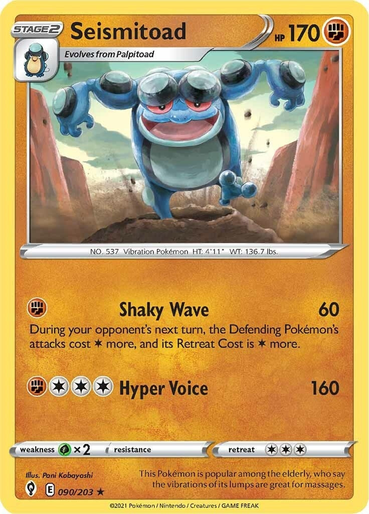 Image for Seismitoad (090/203) - Pokemon