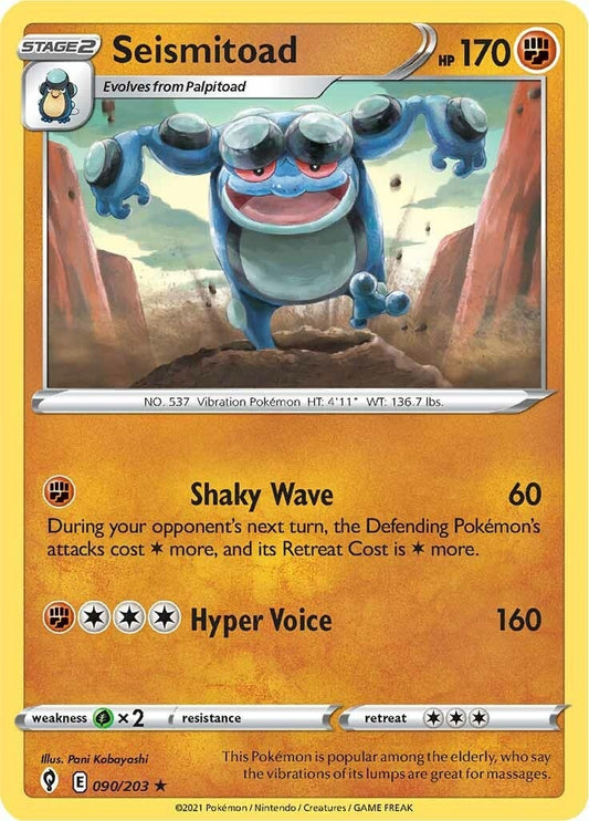 Image for Seismitoad (090/203) - Pokemon